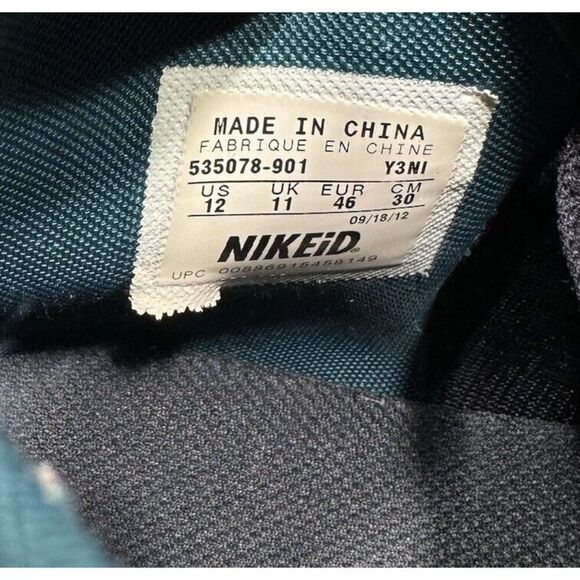 Nike Dunk High Nike iD Philadelphia Eagles Men\'s Size 12‎ Shoes 535078-901 Sb main image 8